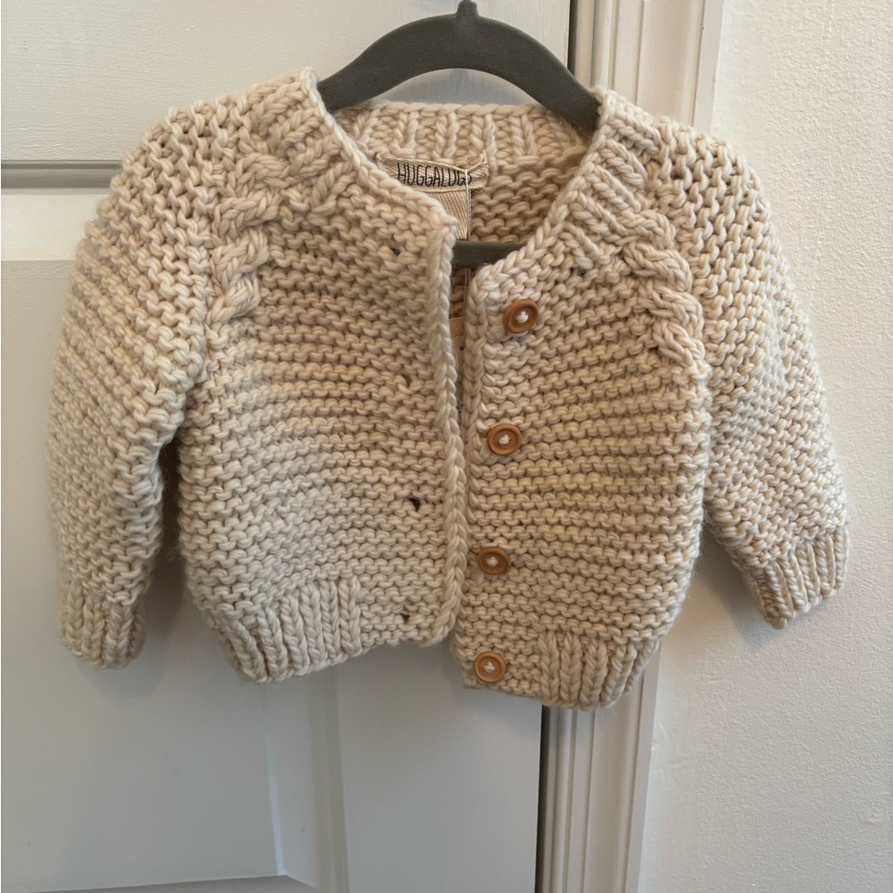 Boutique Cozy Cream Knit Sweater for Kids